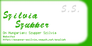 szilvia szupper business card